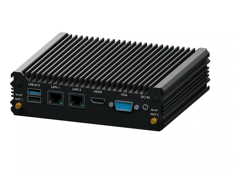 IMDRT120-2L2C Fanless Mini PC - Celeron N2940, 4GB, 128GB mSATA, Windows 11 Pro