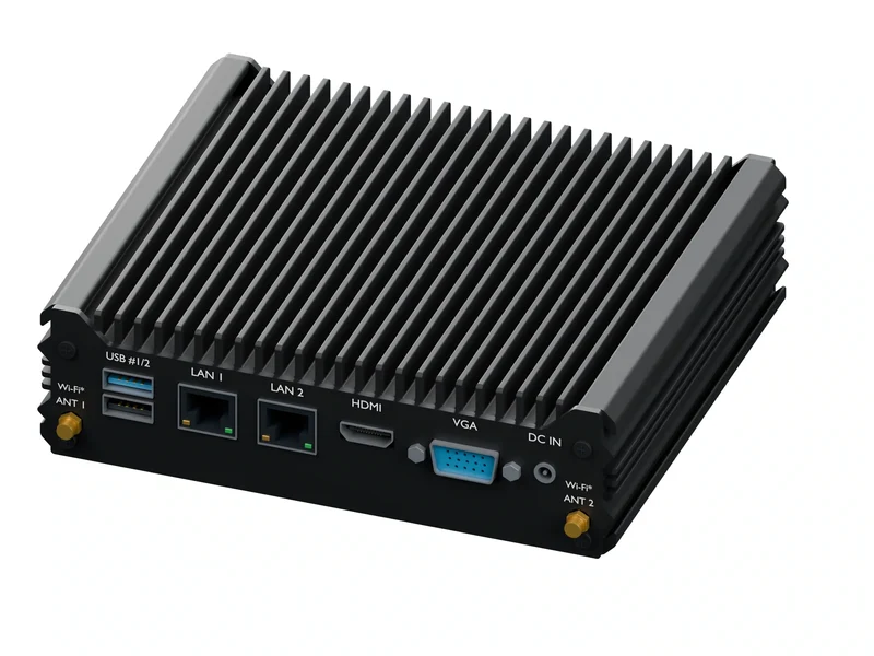IMDRT120-2L2C Fanless Mini PC - Celeron N2840, 4GB, 256GB mSATA, Windows 11 Pro