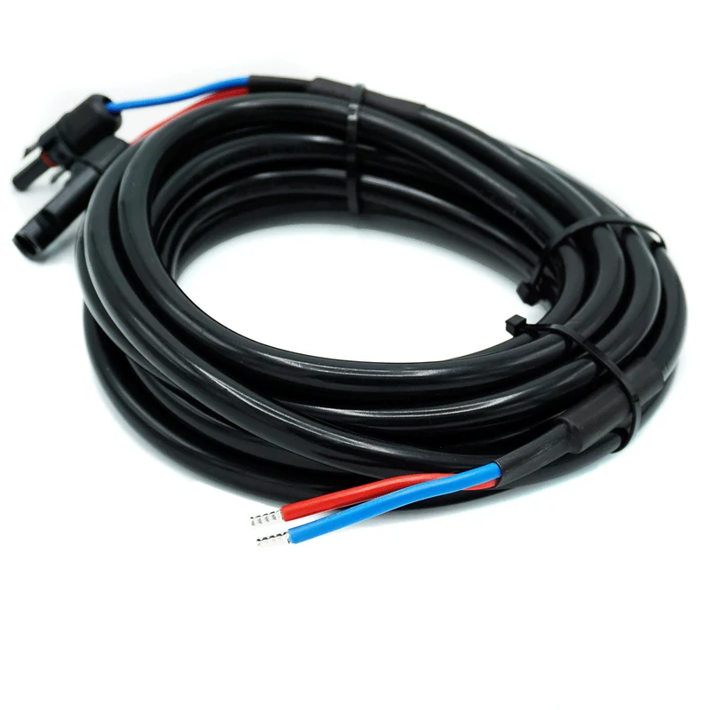 WATTSTUNDE® Anschlusskabel (2 x) 4 mm² Typ-MC4/Aderendhülse 7 m schwarz