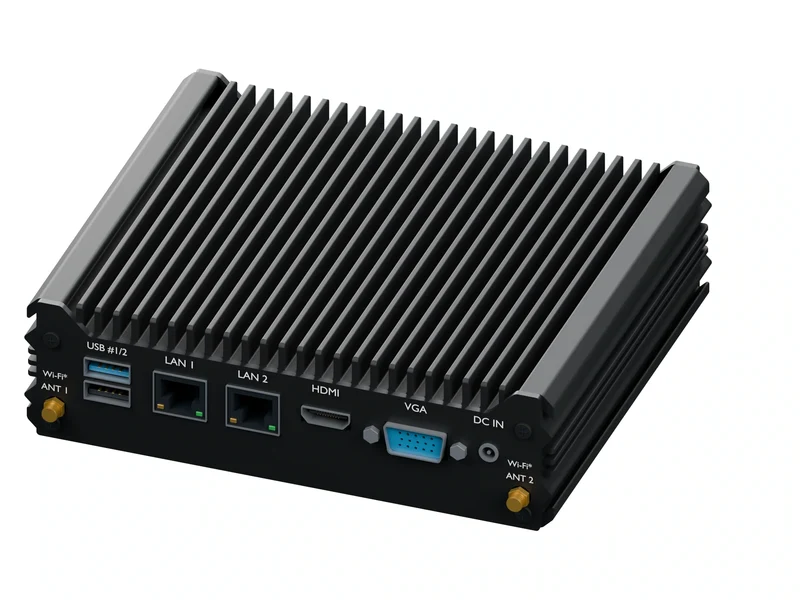 IMDRT120-2L2C Fanless Mini PC - Celeron J1900, 16GB, 128GB mSATA, Windows 10 IoT LTSC
