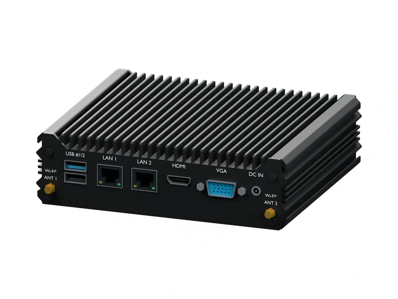 IMDRT120-2L2C Fanless Mini PC - Celeron J1900, 16GB, 128GB mSATA, Ubuntu Desktop