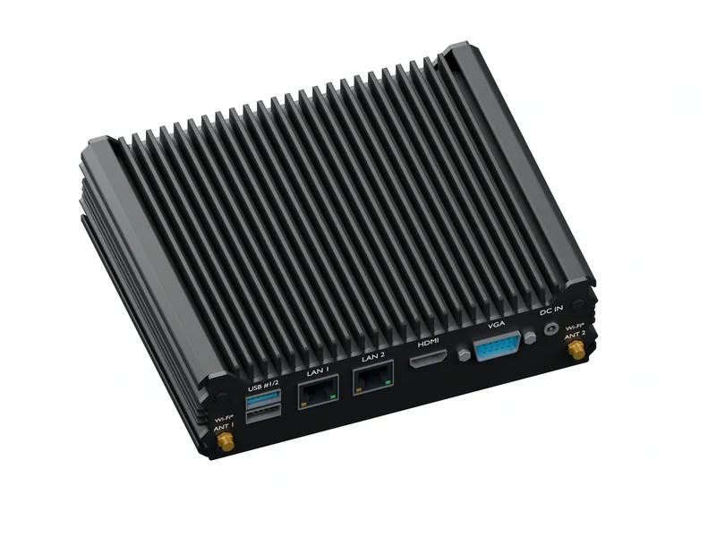 IMDRT120-2L2C Fanless Mini PC - Celeron J1900, 16GB, 256GB mSATA, Ubuntu Desktop
