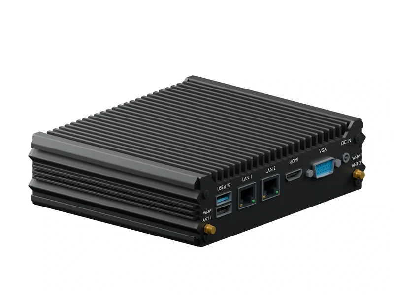 IMDRT120-2L2C Fanless Mini PC - Celeron J1900, 16GB, 128GB mSATA, Debian 12