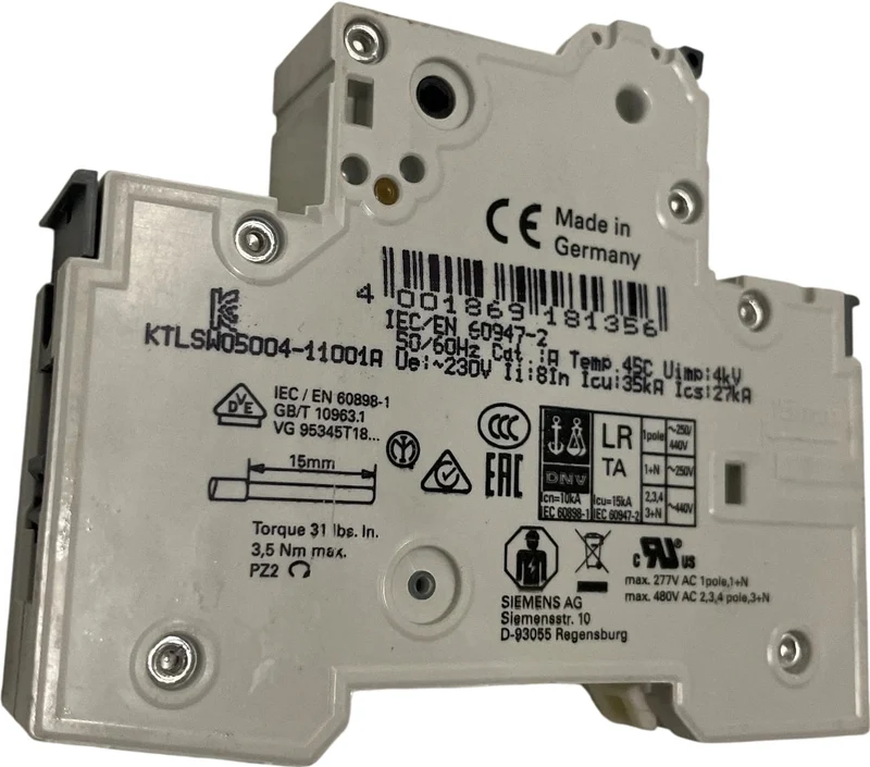 Siemens Leitungsschutzschalter 230/400V 6A C Schalter für Industrie 5SY4106-7