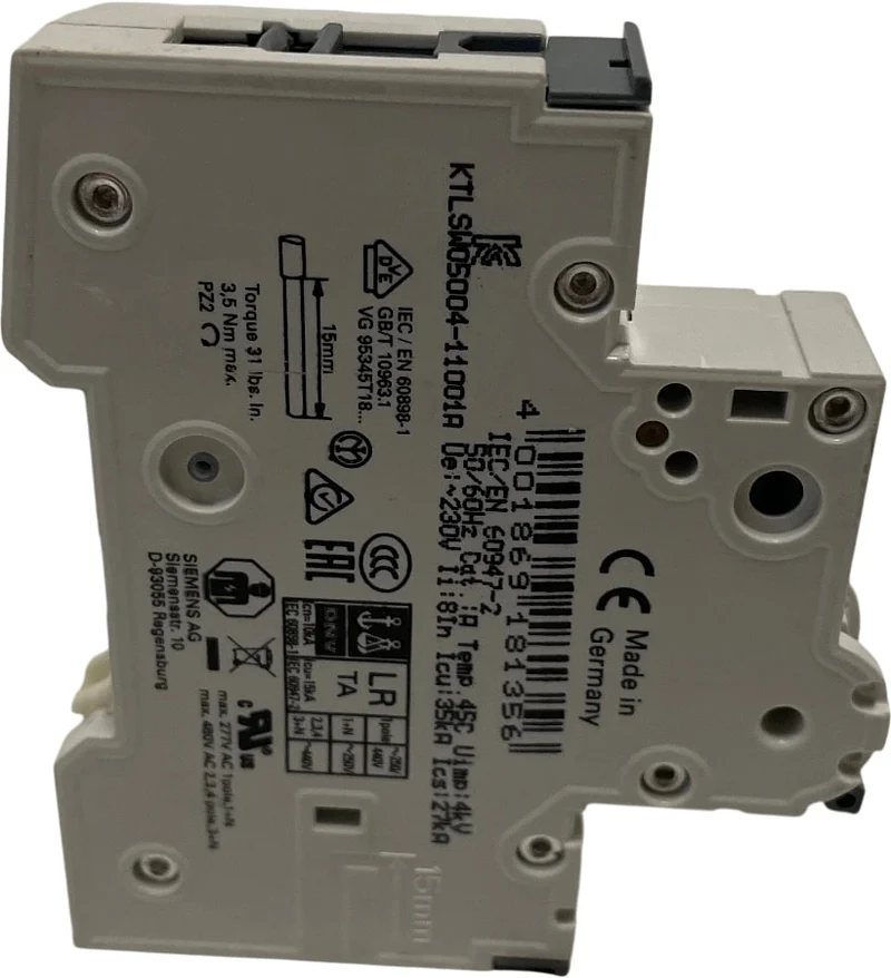 Siemens Leitungsschutzschalter 230/400V 6A C Schalter für Industrie 5SY4106-7