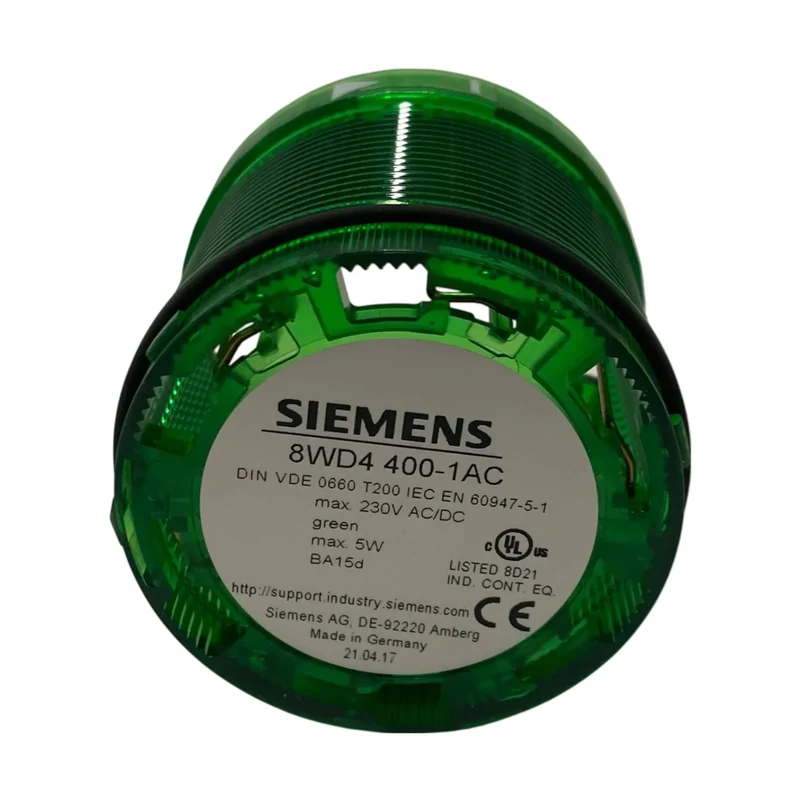 Siemens 8WD4400-1AC Signalsäule Dauerlicht Grün 12-240V AC/DC Dauerlichtelement