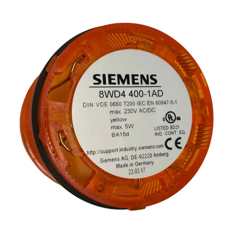 Siemens Dauerlichtelement 8WD4400-1AD Signalsäule Dauerlicht Gelb 12-240V