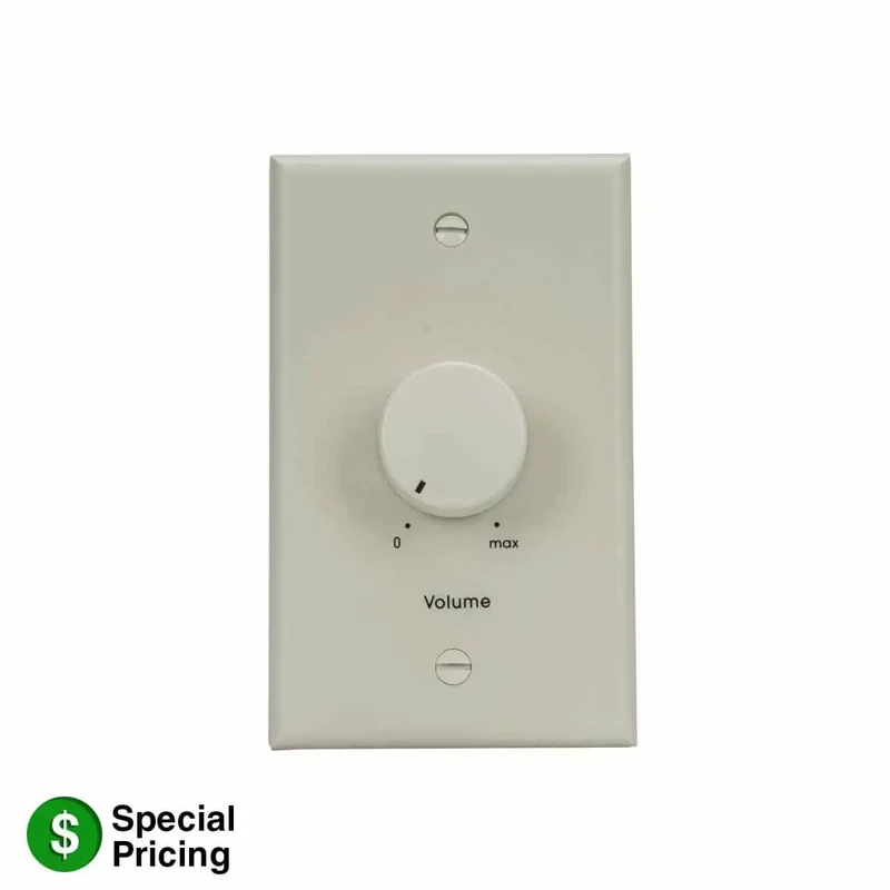 Lowell 100W Mono Volume Control With Adhesive Dial Scale For 70V | Without Bypass