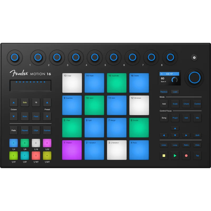 Fender Audio 2777100103 Motion 16 16-Pad Production Controller