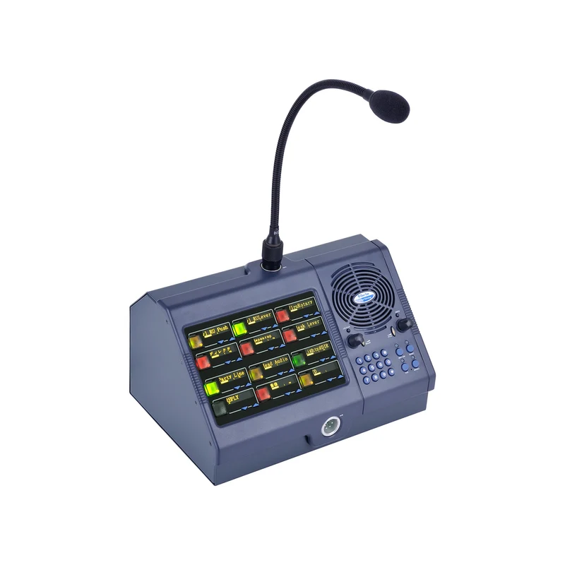 Clear-Com V12PDDX4Y-IP 12-Key Pushbutton Intercom Panel Desktop