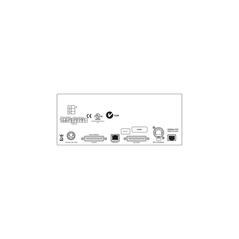 Clear-Com V12PDDX4Y-IP 12-Key Pushbutton Intercom Panel Desktop