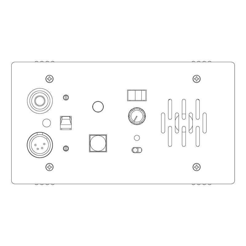 Clear-Com U-BOX-RJ45 Encore Surface Mount Enclosure for KB Stations