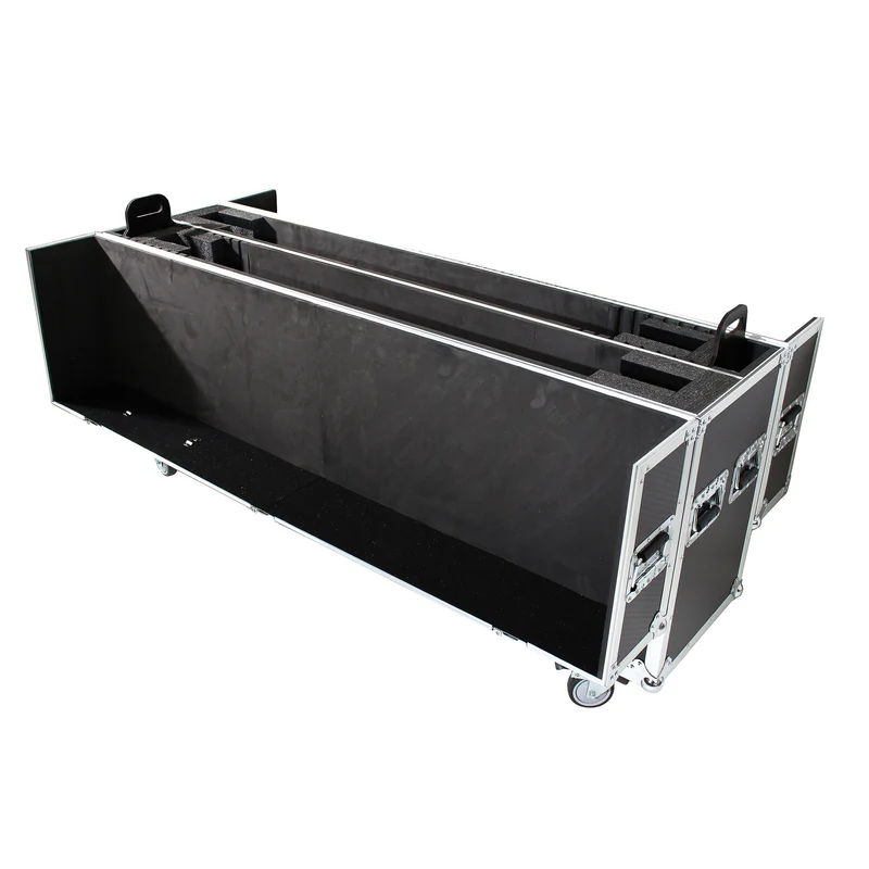 ProX Universal Dual Flat Panel Monitor Flight Case ATA Road Case | 70 in to 85 in