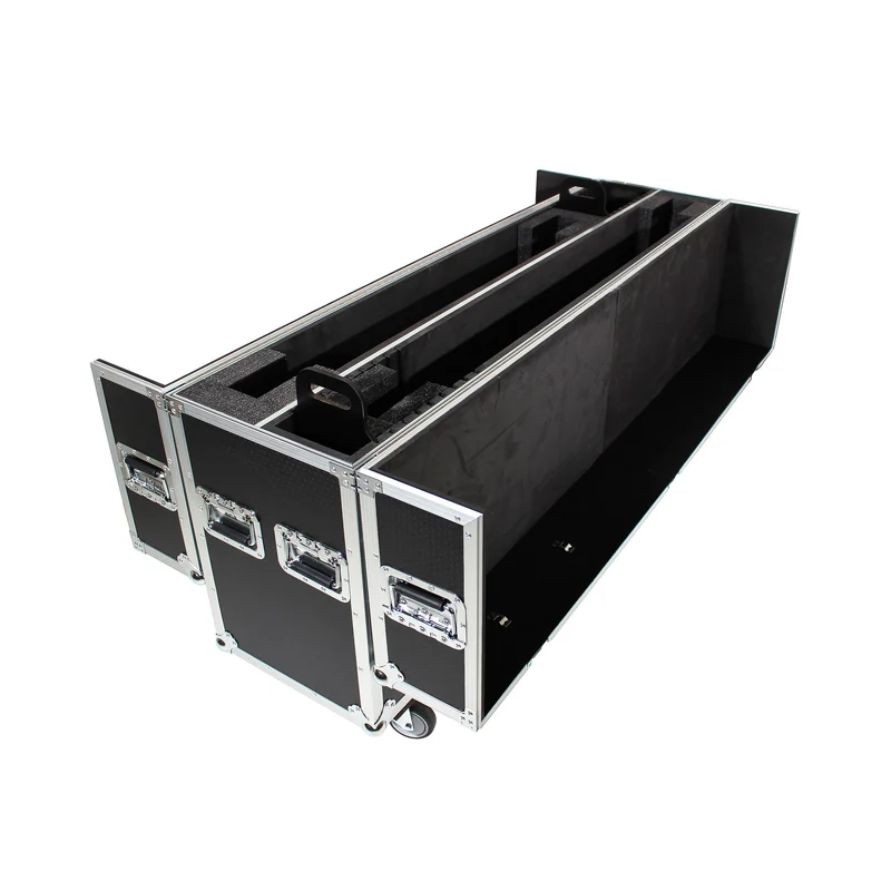 ProX Universal Dual Flat Panel Monitor Flight Case ATA Road Case | 70 in to 85 in