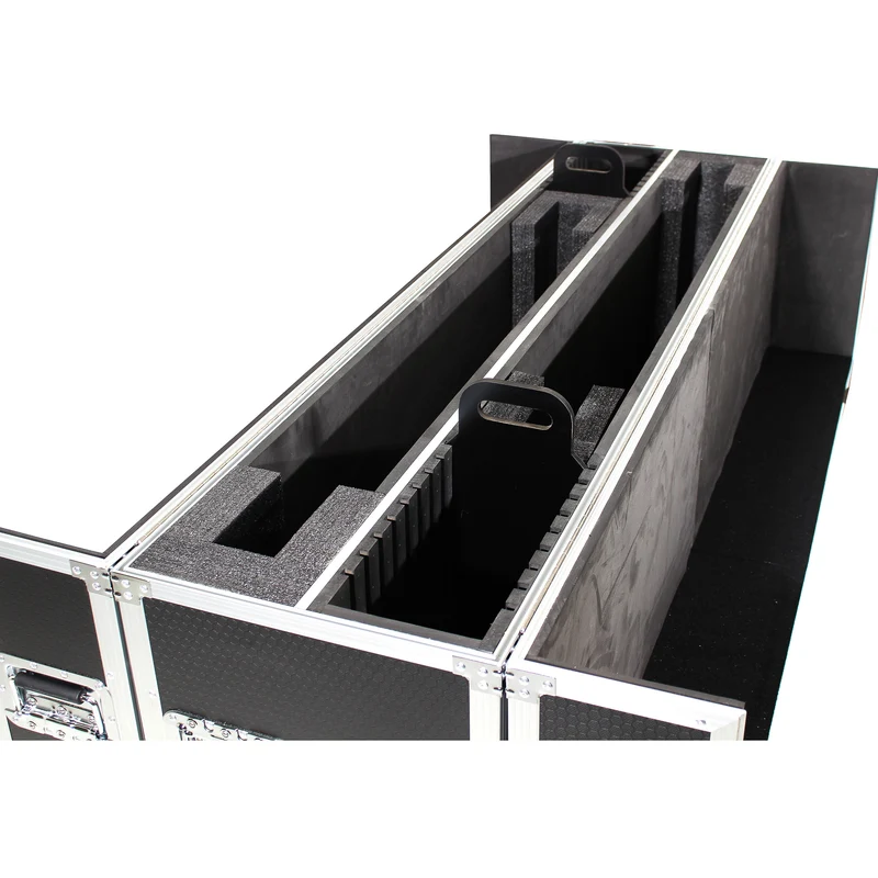 ProX Universal Dual Flat Panel Monitor Flight Case ATA Road Case | 70 in to 85 in
