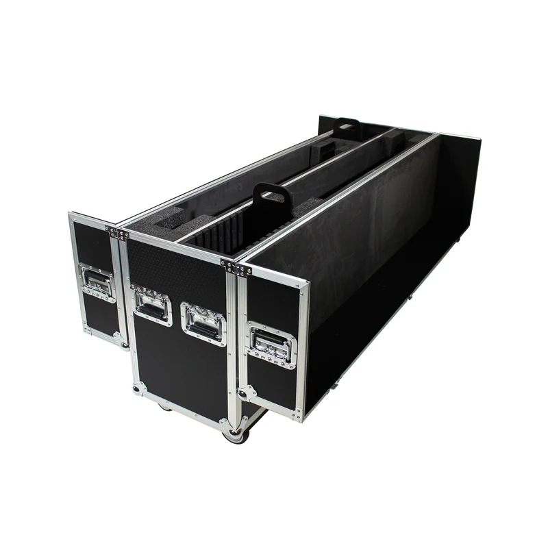 ProX Universal Dual Flat Panel Monitor Flight Case ATA Road Case | 70 in to 85 in