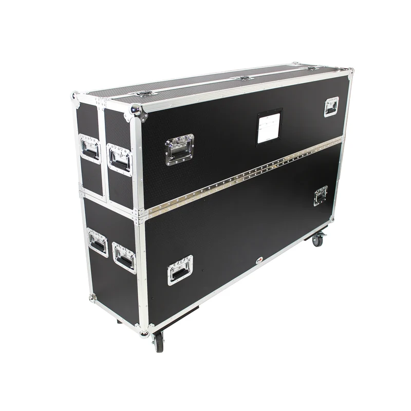 ProX Universal Dual Flat Panel Monitor Flight Case ATA Road Case | 70 in to 85 in