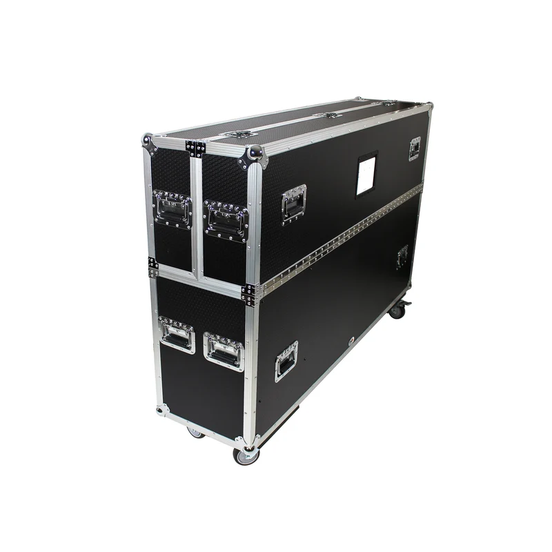 ProX Universal Dual Flat Panel Monitor Flight Case ATA Road Case | 70 in to 85 in