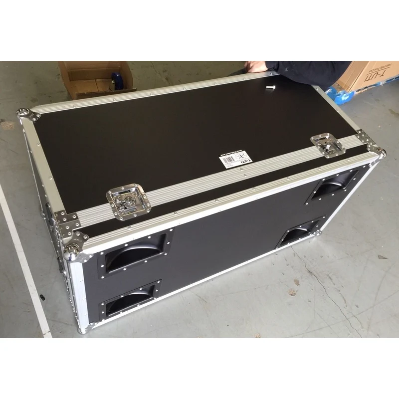 ProX Utility Trunk Storage Case ATA Road Case With Foam | Large (21.5 in x 44 in x 21 in) | Recessed Spring-Loaded | 4" Casters (2 Locking)