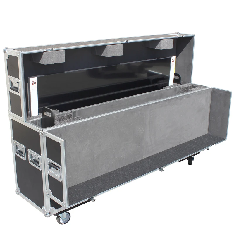 ProX Universal Dual Flat Panel Monitor Flight Case ATA Road Case | 55 in to 70 in