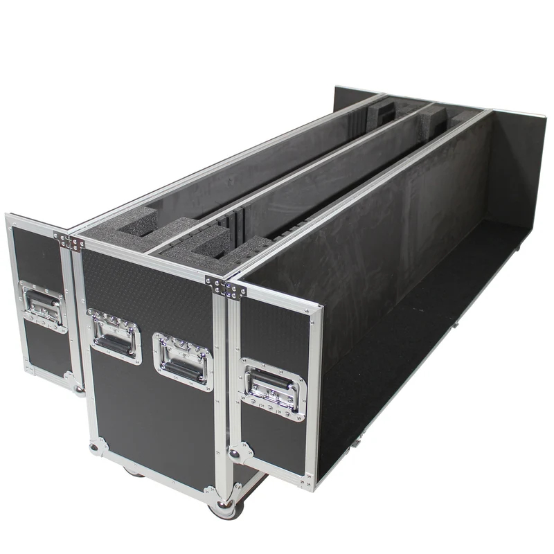 ProX Universal Dual Flat Panel Monitor Flight Case ATA Road Case | 55 in to 70 in
