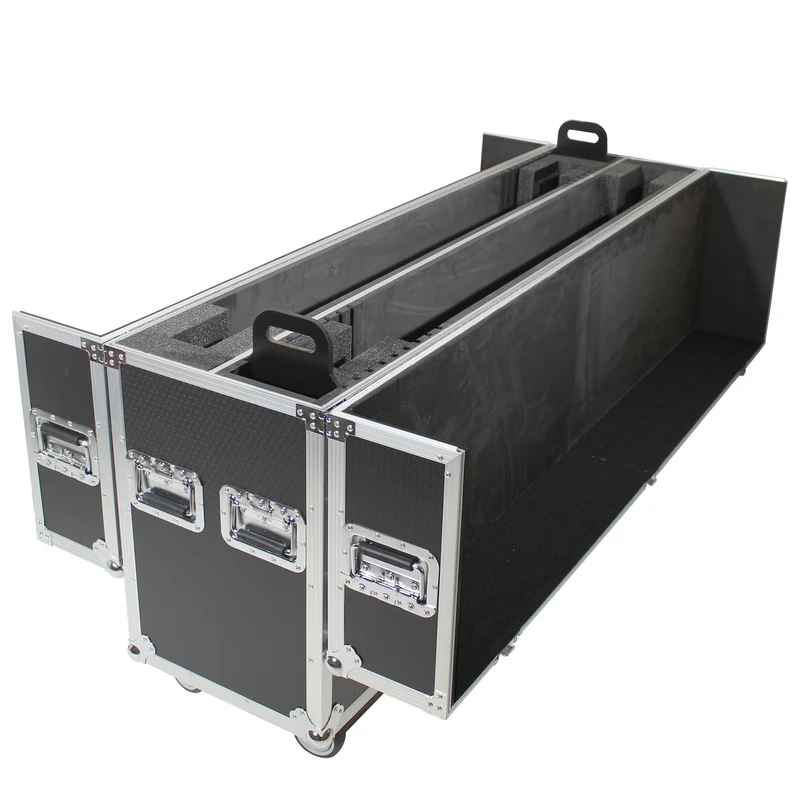 ProX Universal Dual Flat Panel Monitor Flight Case ATA Road Case | 55 in to 70 in