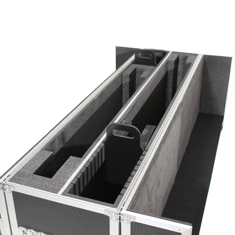 ProX Universal Dual Flat Panel Monitor Flight Case ATA Road Case | 55 in to 70 in