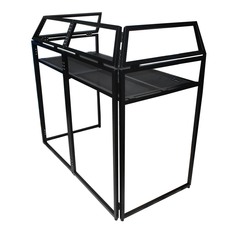 ProX XF-MESAMK2 Folding DJ Facade Table Station With Scrims