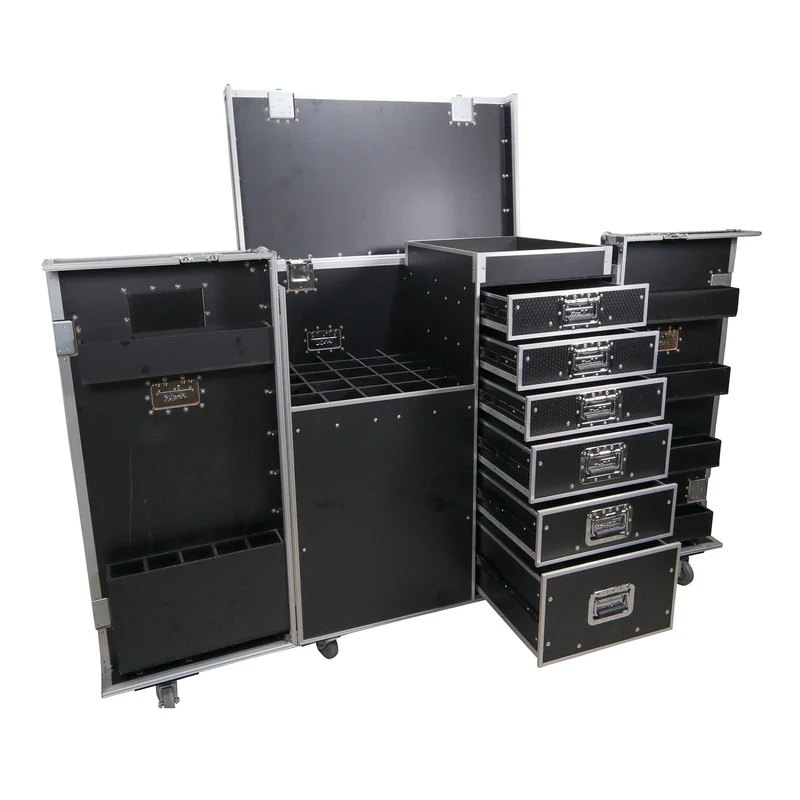 ProX XS-6DMIC25W ATA Flight Case For 25 Mic Stands With Drawers