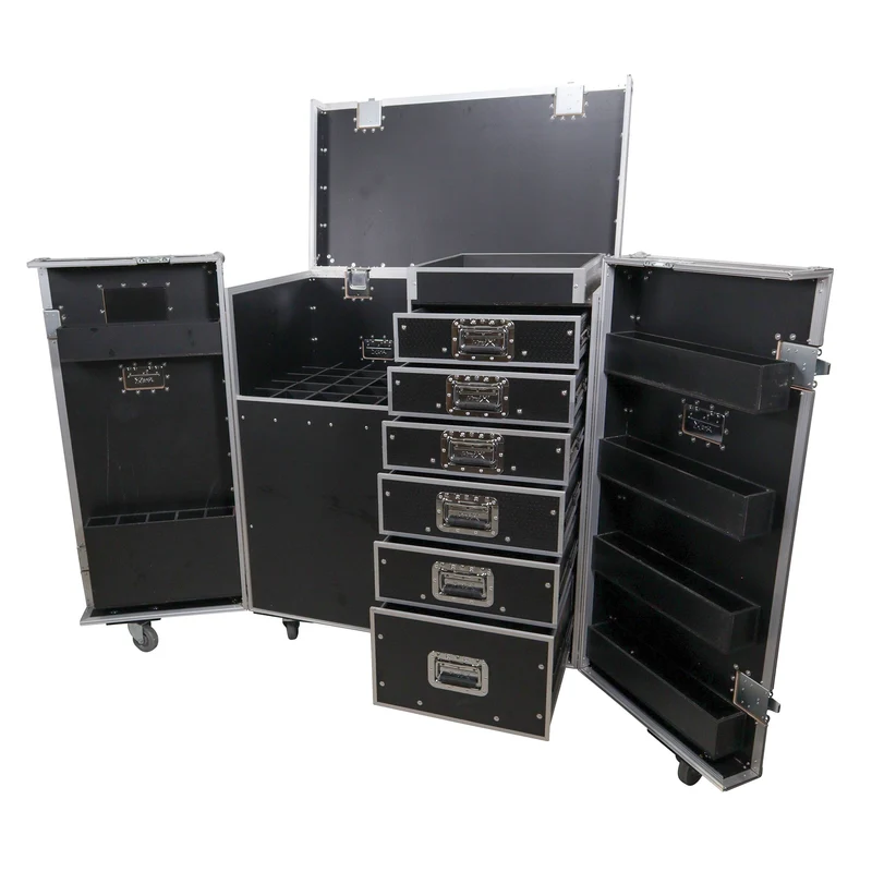 ProX XS-6DMIC25W ATA Flight Case For 25 Mic Stands With Drawers