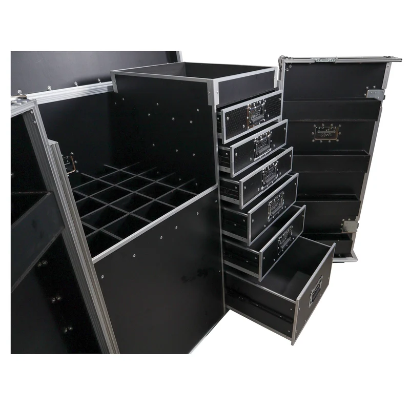 ProX XS-6DMIC25W ATA Flight Case For 25 Mic Stands With Drawers