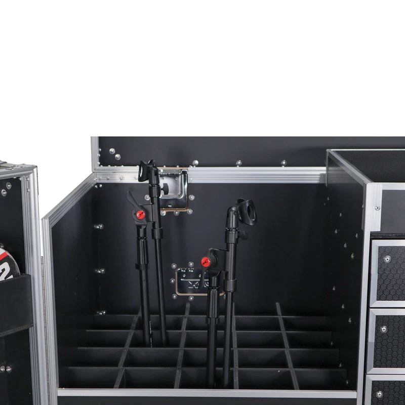 ProX XS-6DMIC25W ATA Flight Case For 25 Mic Stands With Drawers