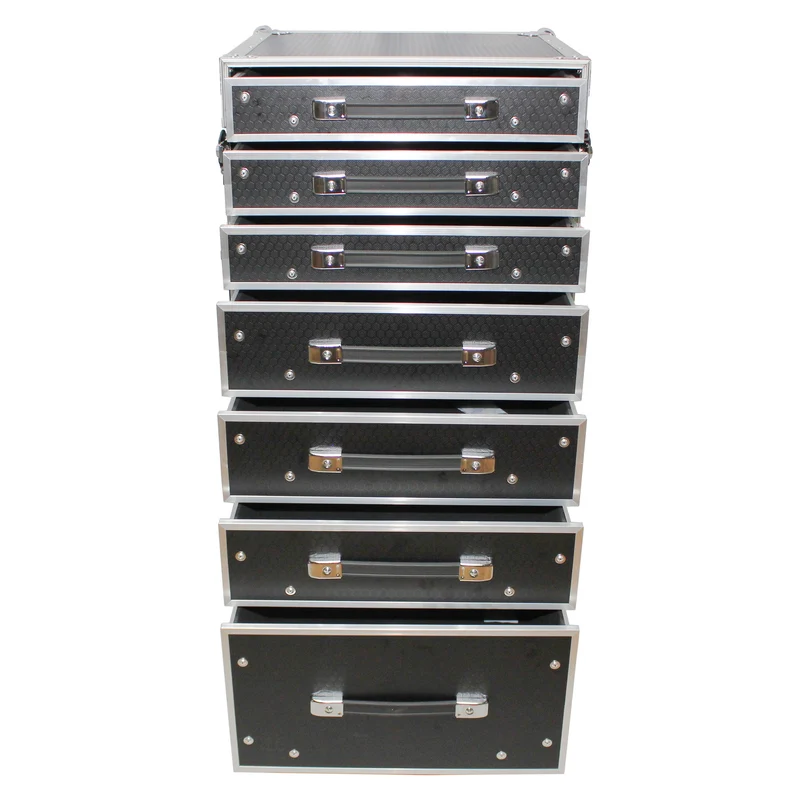 ProX XS-7DTW 7-Drawer ATA Workstation Flight Case With Casters