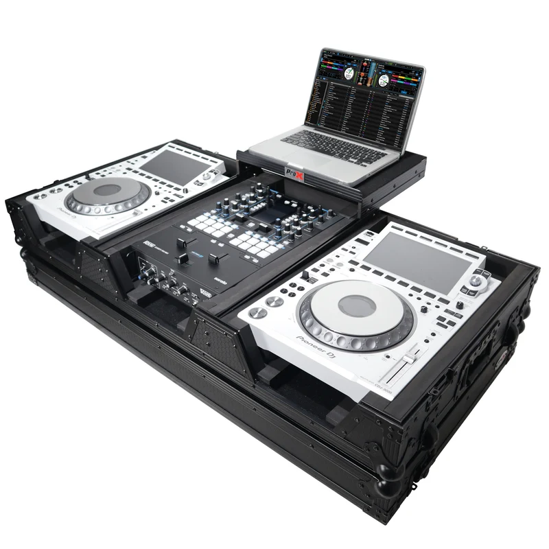 ProX XS-CDM3000WLTBL DJ Coffin Case for Pioneer CDJ-3000 and DJM-900NXS2