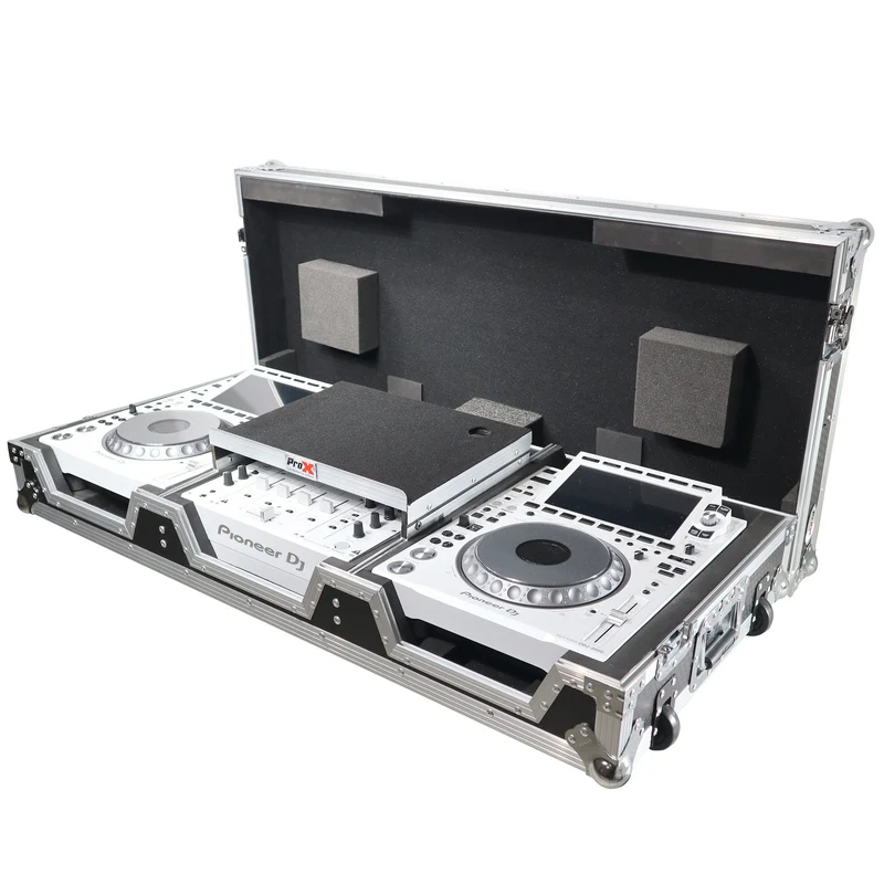 ProX XS-CDM3000WLT DJ Coffin Flight Case For Pioneer DJM-900NXS2 and CDJ-3000