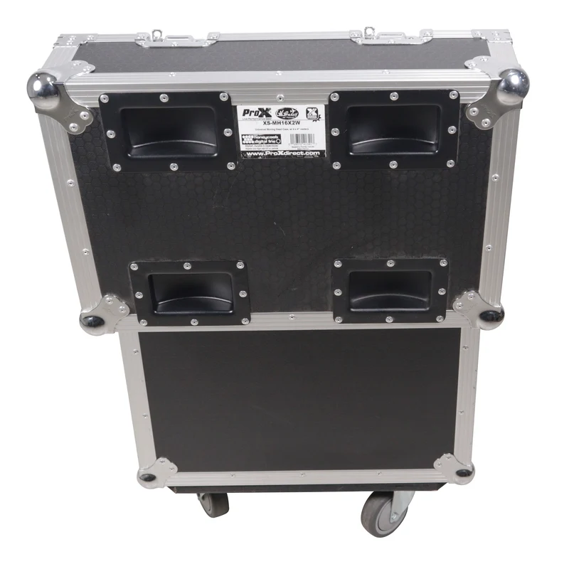 ProX XS-MH16X2W Moving Head Flight Case for 2 Units With Casters