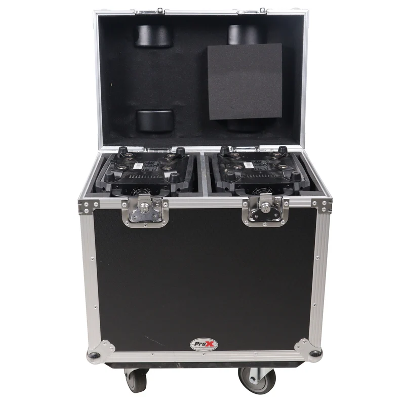 ProX XS-MH16X2W Moving Head Flight Case for 2 Units With Casters