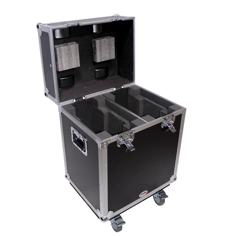 ProX XS-MH140X2W Moving Head Flight Case for 2 Units With Casters