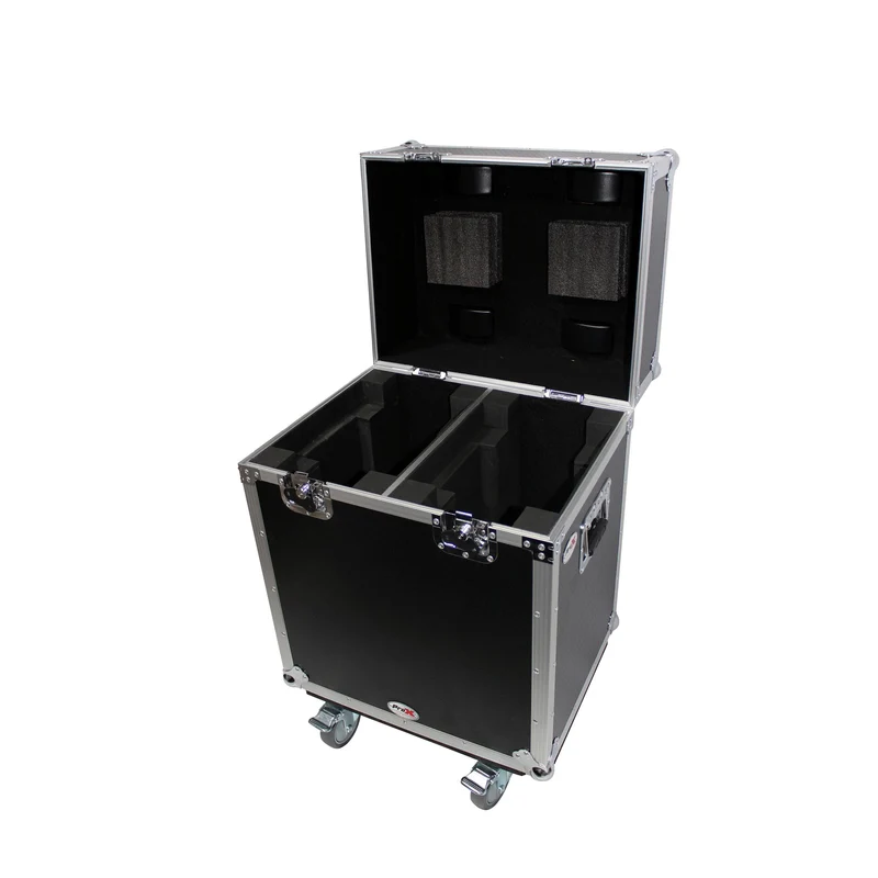 ProX XS-MH140X2W Moving Head Flight Case for 2 Units With Casters