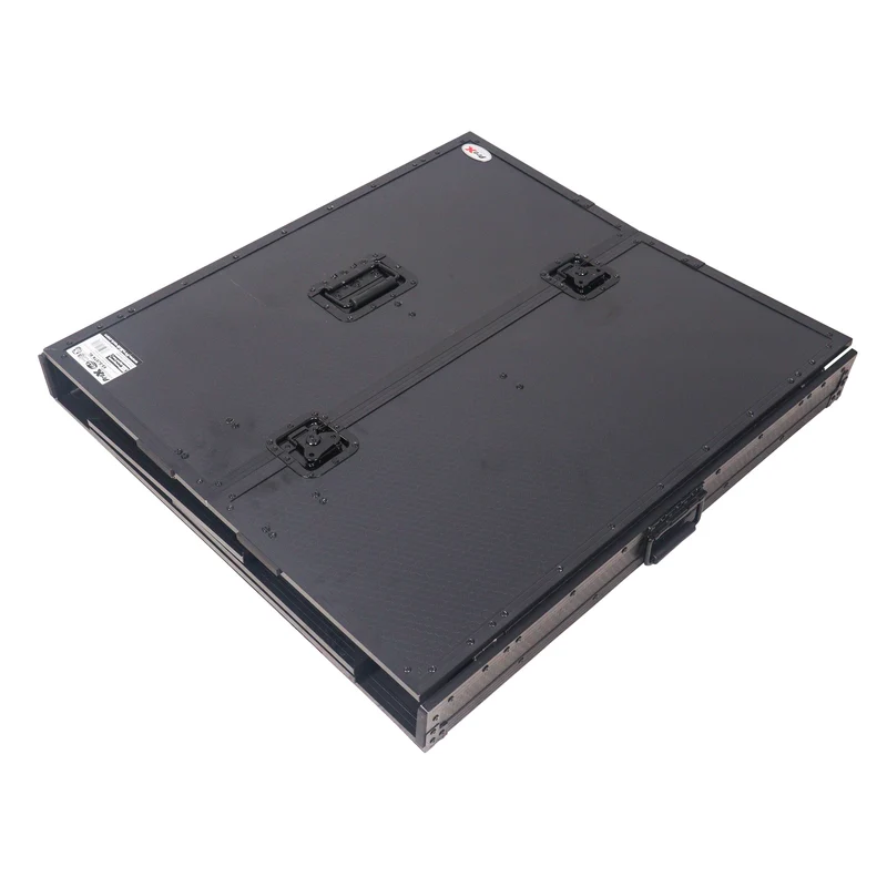 ProX XS-DJSTNBL Folding DJ Workstation Table With Rolling Wheels