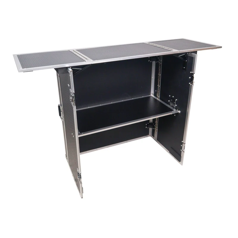 ProX XS-DJSTN Folding Flight Case Style DJ Workstation Table
