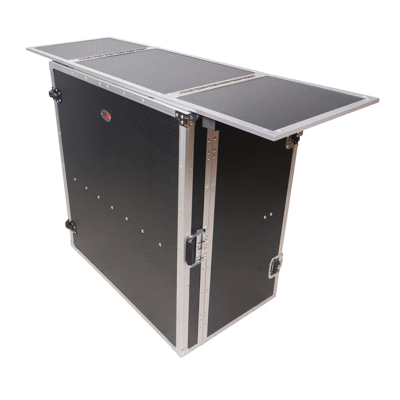 ProX XS-DJSTN Folding Flight Case Style DJ Workstation Table