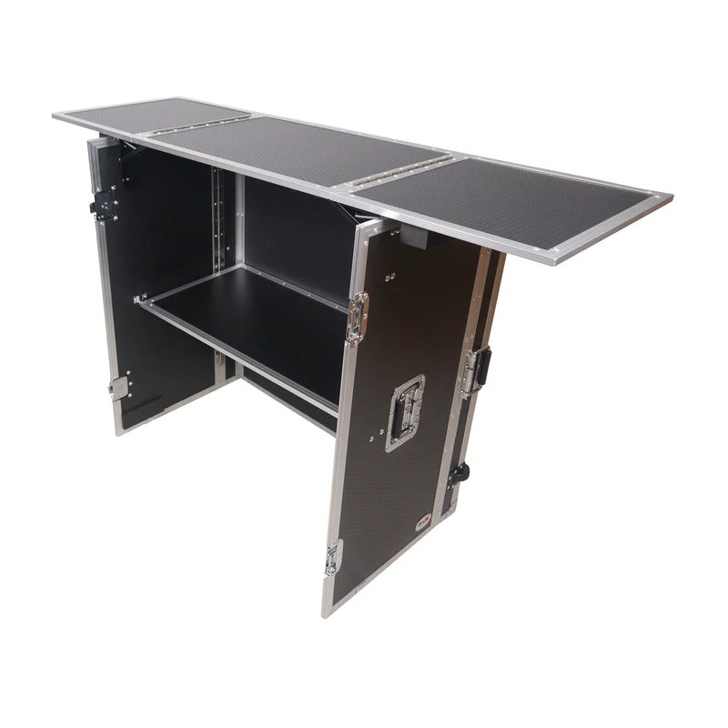 ProX XS-DJSTN Folding Flight Case Style DJ Workstation Table