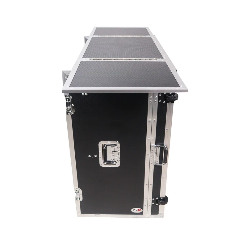 ProX XS-DJSTN Folding Flight Case Style DJ Workstation Table