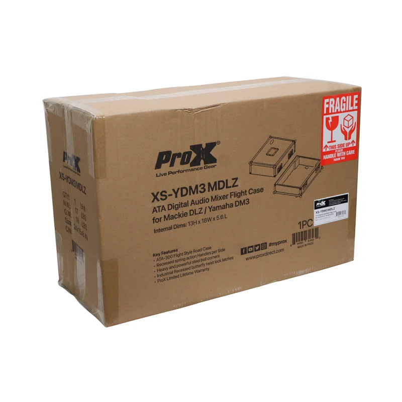 ProX XS-YDM3MDLZ ATA Flight Case for Yamaha DM3 or Mackie DLZ Mixer