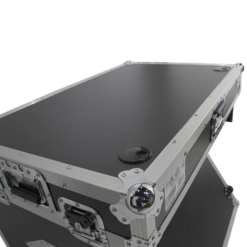 ProX XS-ZTABLEJR Folding DJ Workstation Flight Case With Wheels
