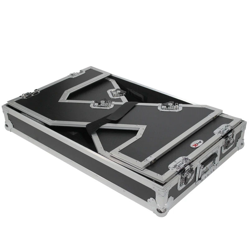ProX XS-ZTABLEJR Folding DJ Workstation Flight Case With Wheels