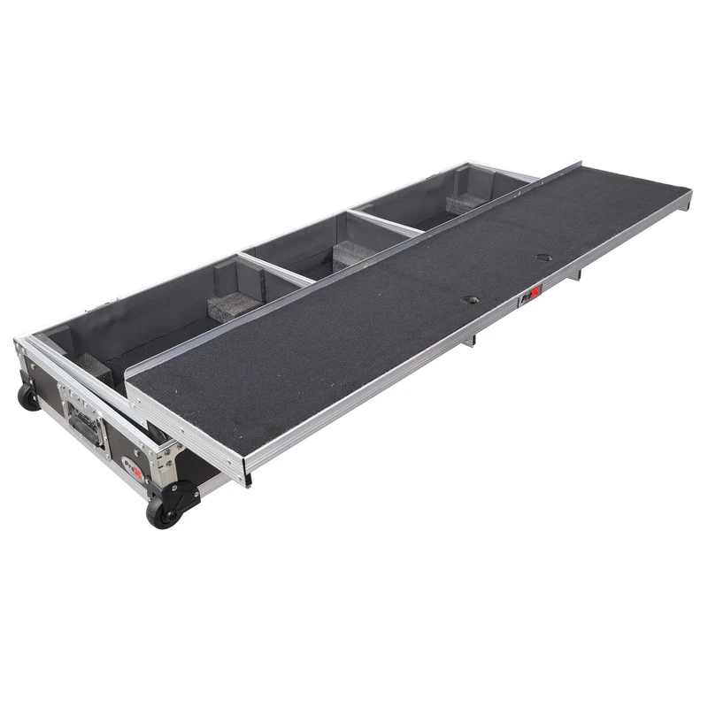 ProX XS-TMC1012WLTFSTND DJ Coffin Flight Case for Turntables and Mixer