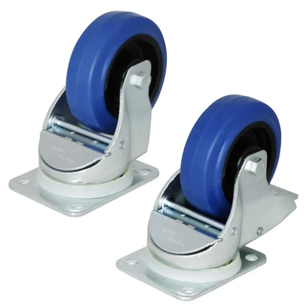 ProX XZF-W0985-AUTO Penn-Elcom Auto Braked Swivel 4" Caster Blue