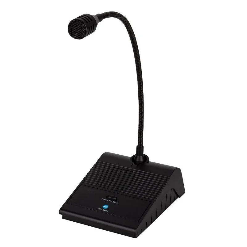 RCF BM 3014 Desktop Paging Microphone Console With Gooseneck